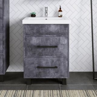 Тумба под раковину Бриклаер Чили 4627125415210 60 см цемент